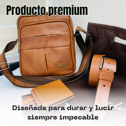 Combo Vélez™ Bolso, Billetera, Correa y bolsa de regalo