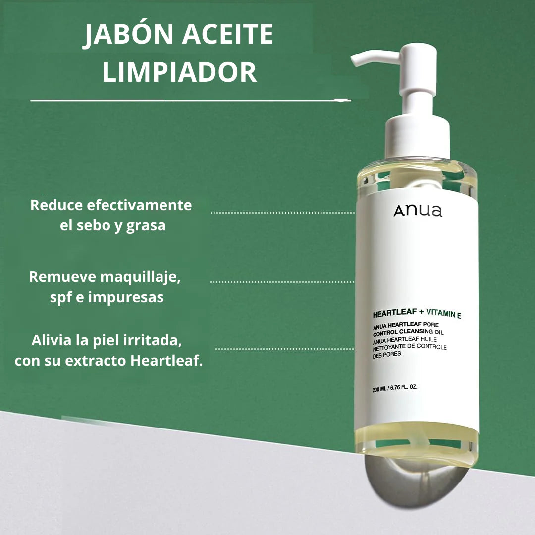 Anua®: Aceite limpiador para el control de poros.